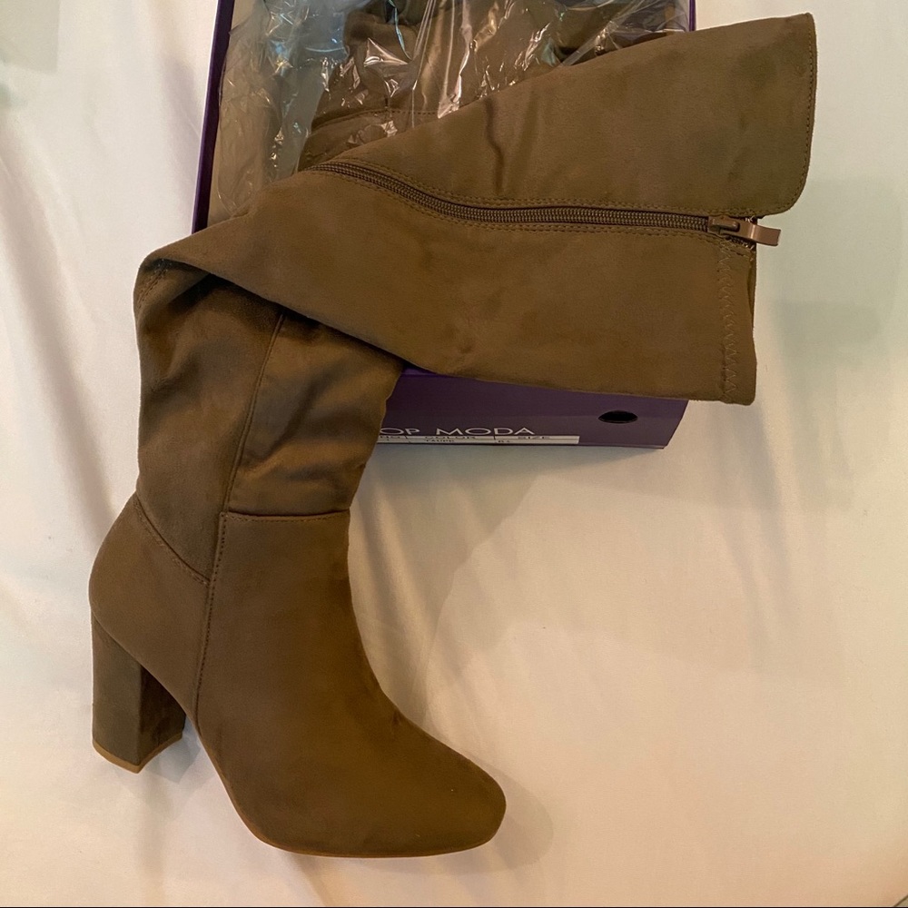 Brand New Taupe over the knee boots